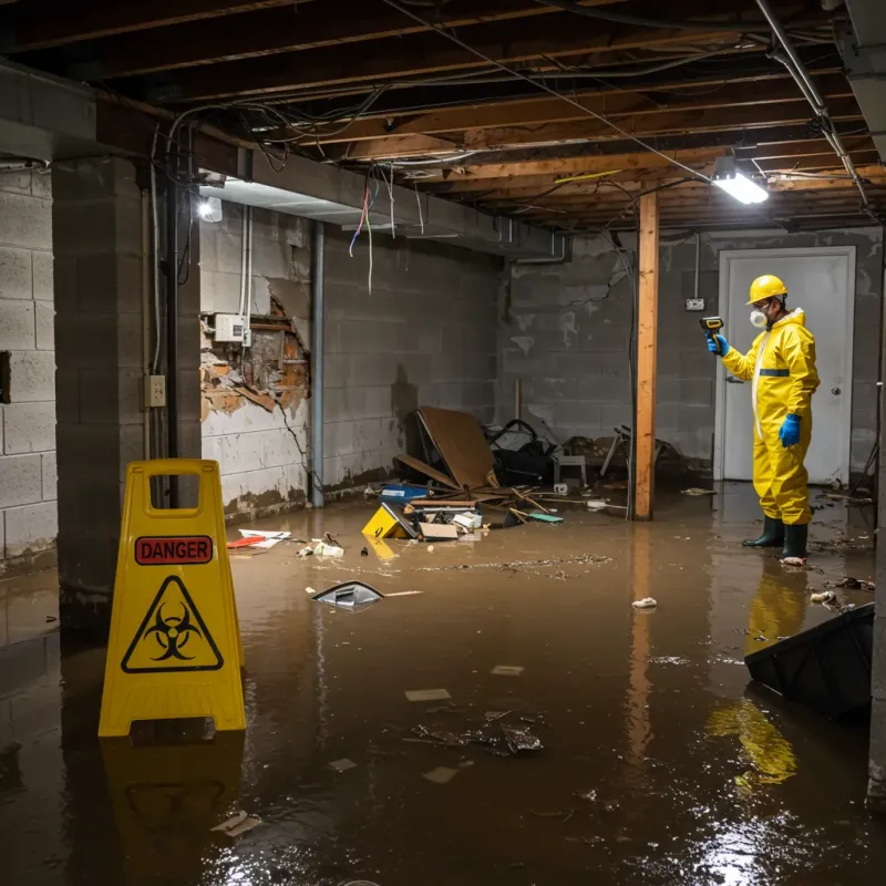 Flooded Basement Electrical Hazard in San Rafael, CA Property